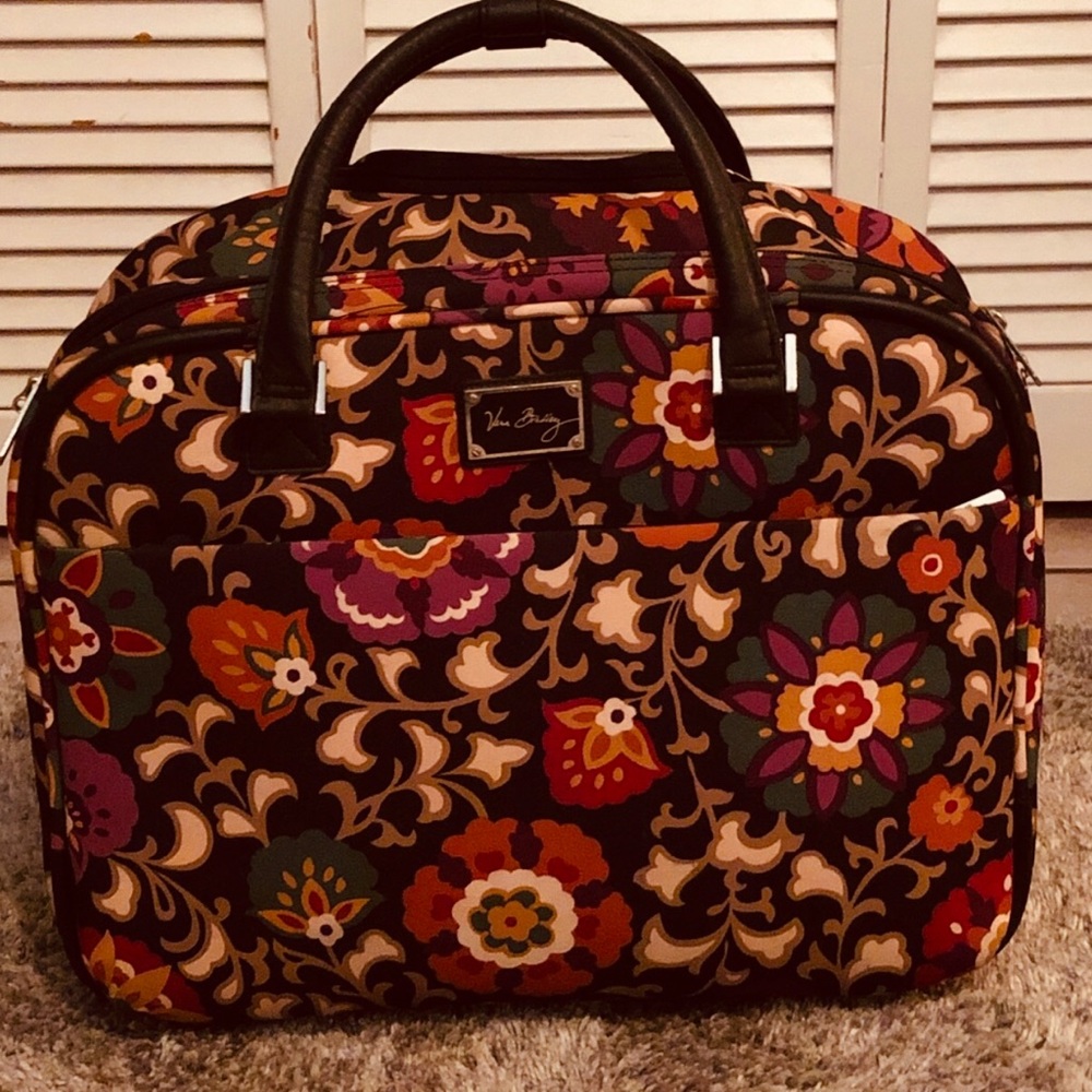 Vera Bradley Rolling Work Bag  EUC